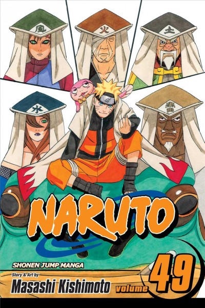 Naruto . #49 : The gokage summit commences / story and art by Masashi Kishimoto ; [translation, Mari Morimoto].