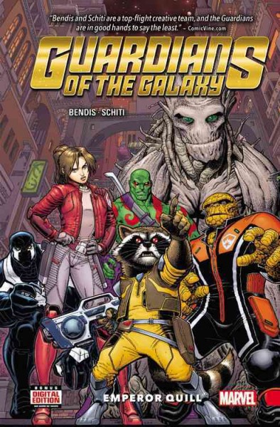 Guardians of the galaxy. 1, Emperor Quill : new guard / Brian Michael Bendis, writer ; Valerio Schiti, artist ; Richard Isanove, color artist ; VC's Cory Petit, letterer.
