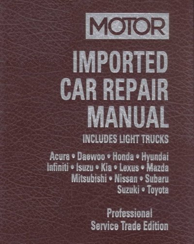 Motor imported car repair manual.