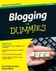 Blogging for dummies Cover Image
